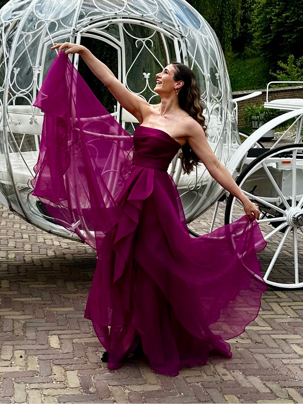 Theia Teresa Draped Gown